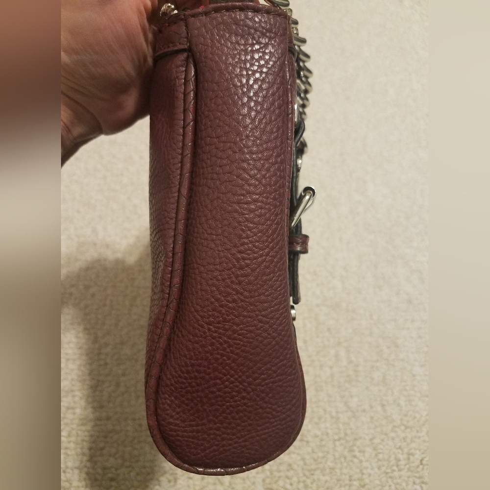 Dana Buchman Crossbody Burgundy Purse/Hand Bag - Picture 4 of 10
